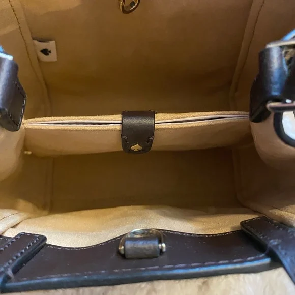 Kate Spade Lane Leopard Calf Hair Small Satchel - Picture 8 of 11